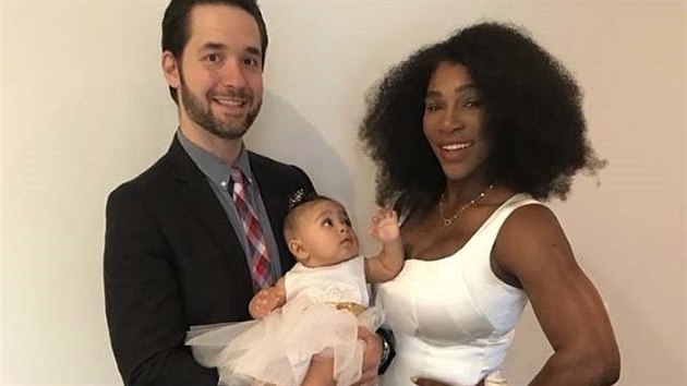 Alexis Ohanian, Serena Williamsov a jejich dcera Alexis Olympia (2018)