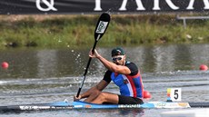 Kajakář Josef Dostál v semifinále závodu na 1000 metrů na MS v Portugalsku. Kajakář Josef Dostál v semifinále závodu na 1000 metrů na MS v Portugalsku.