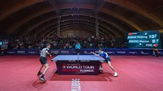 Momentka z finále dvouhry mužů na Czech Open ve stolním tenise mezi Marcosem... Momentka z finále dvouhry mužů na Czech Open ve stolním tenise mezi Marcosem...