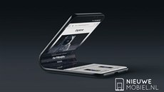 Koncept ohebného Samsungu Galaxy F Koncept ohebného Samsungu Galaxy F