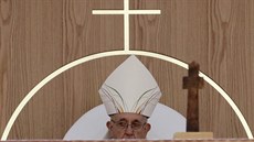 Pape Frantiek bhem své dvoudenní návtvy Irska (26. srpen 2018).