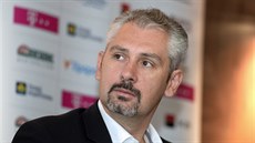 Prezident Českého florbalu Filip Šuman vystoupil 29. srpna 2018 v Praze na... Prezident Českého florbalu Filip Šuman vystoupil 29. srpna 2018 v Praze na...