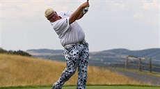 Zkušený Američan John Daly během prvního dne golfového Czech Masters. Zkušený Američan John Daly během prvního dne golfového Czech Masters.