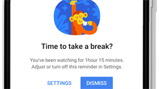 YouTube vás upozorní, že si máte dát pauzu od sledování. YouTube vás upozorní, že si máte dát pauzu od sledování.