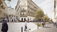 Vizualice. Horní část Seifertovy ulice Vizualice. Horní část Seifertovy ulice