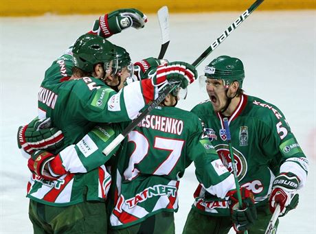 Radost hokejist Kazan.