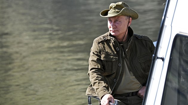 Ruský prezident Vladimir Putin na výletě v sibiřské republice Tuva (26. srpna... Ruský prezident Vladimir Putin na výletě v sibiřské republice Tuva (26. srpna...