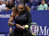 ESTINSOBN AMPIONKA. Americk tenistka Serena Williamsov hraje bekhendem ve...