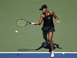 Japonsk tenistka Naomi sakaov ve tvrtfinle US Open.