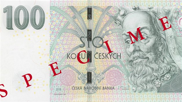 esk nrodn banka vydala nov vzor stokorunov bankovky s vym stupnm ochrany proti padln. (4. z 2018)