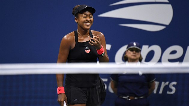 IR RADOST. Japonsk tenistka Naomi sakaov prv postoupila do finle US Open.