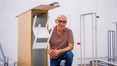 Nahum Tevet vystavuje v budějovickém Domě umění. Nahum Tevet vystavuje v budějovickém Domě umění.