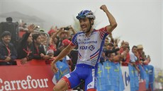 Francouzský jezdec Thibaut Pinot ovládl 15. etapu Vuelty . Francouzský jezdec Thibaut Pinot ovládl 15. etapu Vuelty .