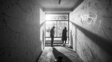 Záběr ze site specific představení Dům uměleckého poltergeista Záběr ze site specific představení Dům uměleckého poltergeista