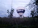 Horkovzdun balon po nouzovm pistn v brnnskch ernovicch.