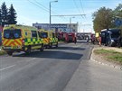 Por ubytovny na Karlov v Plzni likviduje nkolik hasiskch jednotek. (11....