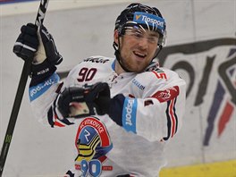 Vítkovický Jakub Lev se raduje ze svého druhého gólu v zápase se Spartou.