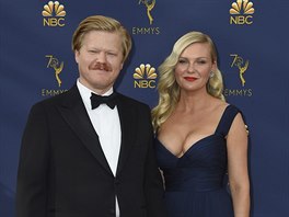 Jesse Plemons a Kirsten Dunstová na cenách Emmy (Los Angeles, 17. záí 2018)