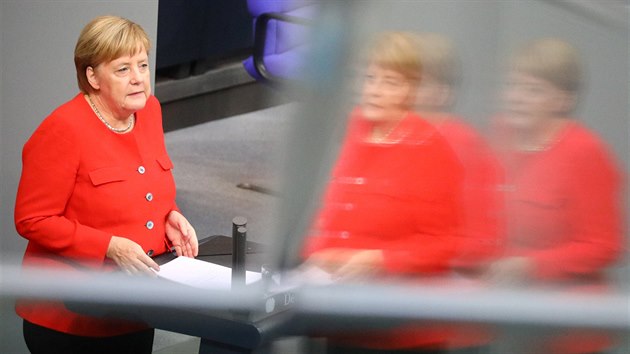 Nmeck kanclka Angela Merkelov v nmeckm Spolkovm snmu (12. z 2018)