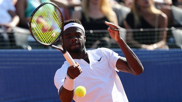 Amerian Frances Tiafoe v semifinle Davis Cupu proti Chorvatsku