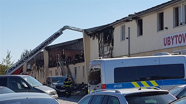 V plzesk ubytovn, kter tm cel shoela, nali torzo lidskho tla. (12. 9. 2018)