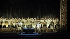 Scéna z inscenace Smetanovy opery Libue v Národním divadle