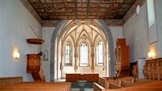 Interiér kostela sv. Martina v Zillis Interiér kostela sv. Martina v Zillis