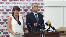 éf poslanc TOP 09 Miroslav Kalousek a poslankyn Helena Langádlová
