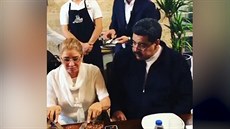 Maduro si užíval luxusní restaurace Maduro si užíval luxusní restaurace