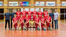 Volejbalisté Jihostroje České Budějovice. Horní řada (zleva): Asistent trenéra... Volejbalisté Jihostroje České Budějovice. Horní řada (zleva): Asistent trenéra...