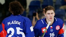 Karel Plášek a Luboš Horký z Komety Brno před zápasem s Eisbären Berlín Karel Plášek a Luboš Horký z Komety Brno před zápasem s Eisbären Berlín