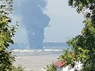 Znovu hořící skládka odadů Celio u Litvínova Znovu hořící skládka odadů Celio u Litvínova