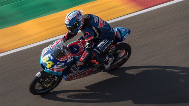 Jakub Kornfeil během kvalifikace na Velkou cenu Aragonie. Jakub Kornfeil během kvalifikace na Velkou cenu Aragonie.