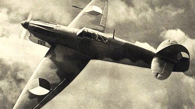 Propagační fotomontáž stíhačky Avia B.35 (první prototyp) Propagační fotomontáž stíhačky Avia B.35 (první prototyp)