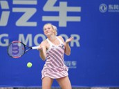 esk tenistka Kateina Siniakov na turnaji ve Wu-chanu