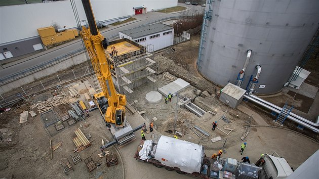 Instalace elektrodovho kotle Teplren Brno.