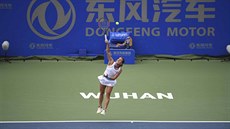Barbora Strýcová na turnaji Wu-chanu. Barbora Strýcová na turnaji Wu-chanu.
