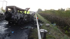 V pátek nad ránem tragická nehoda uzavela dálnici na Hradec Králové (28. záí...