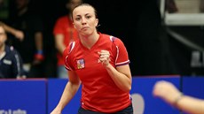 Česká stolní tenistka Aneta Kučerová se raduje z postupu do osmifinále na ME v... Česká stolní tenistka Aneta Kučerová se raduje z postupu do osmifinále na ME v...