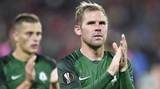 Kapitán fotbalistů Jablonce Tomáš Hübschman po premiéře v základní skupině... Kapitán fotbalistů Jablonce Tomáš Hübschman po premiéře v základní skupině...