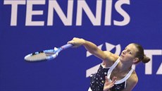 Karolína Plíková ve tvrtfinále turnaje v Tokiu.