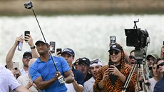 Tiger Woods ve tetím kole turnaje Tour Championship.