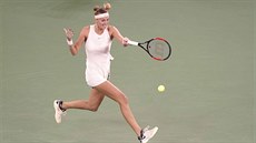 Petra Kvitová ve druhém kole turnaje ve Wu-chanu. Petra Kvitová ve druhém kole turnaje ve Wu-chanu.