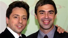 Zakladatelé Google: Sergej Brin vlevo a Larry Page vpravo (fotografie z roku...