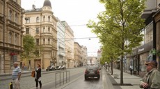 Přeměna Revoluční ulice podle návrhu IPRu. Přeměna Revoluční ulice podle návrhu IPRu.