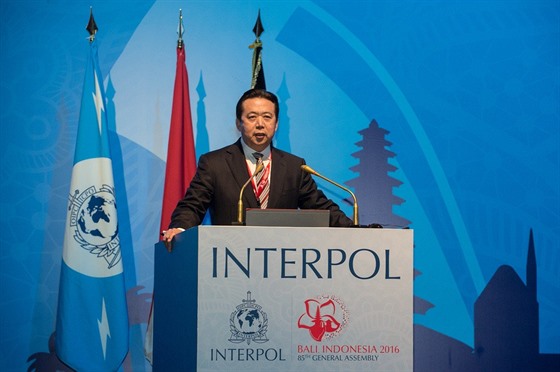 editel Interpolu Meng Chung-wej (10. listopadu 2016)
