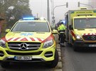 Pi srce praskch autobus v Kamku se zranilo est lid (9.10.2018)