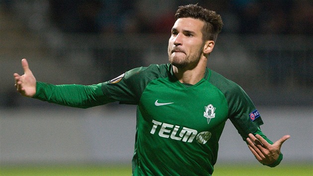 PARÁDA! Jablonecký fotbalista Michal Trávník se raduje ze svého gólu v zápase... PARÁDA! Jablonecký fotbalista Michal Trávník se raduje ze svého gólu v zápase...