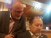 Českobudějovický primátor Jiří Svoboda (vlevo) a jeho náměstek Petr Holický... Českobudějovický primátor Jiří Svoboda (vlevo) a jeho náměstek Petr Holický...