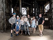 Amatérští filmaři při natáčení dokumentu O zaniklé Karvinné Amatérští filmaři při natáčení dokumentu O zaniklé Karvinné